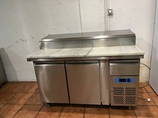 Mesa Fría Preparación Acero Inox. Mármol