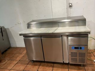 Mesa Fría Preparación Acero Inox. Mármol