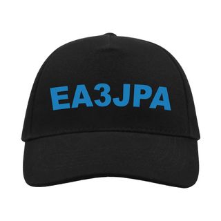 Gorra negra con indicativo radioaficionado qrz