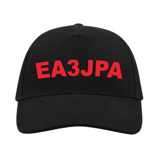 Gorra negra con indicativo radioaficionado qrz