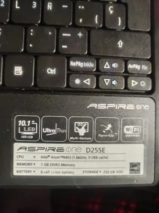 Netbook Acer Aspire One Negro