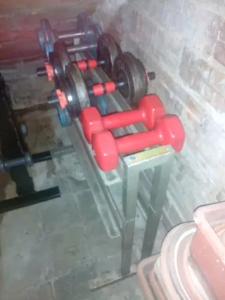 BANCO Y SOPORTE MANCUERNAS DOBLE FILA