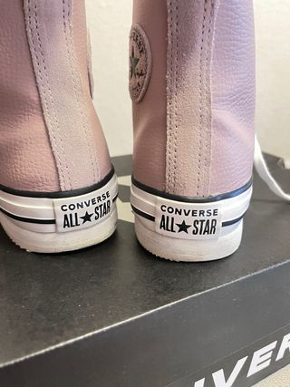 Converse Cuero Rosa Talla 37.5 en Caja Original