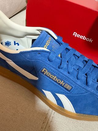 Reebok Club Grounds Azul Marrón Talla 42.5/43