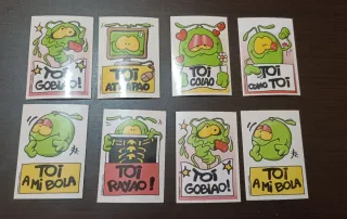 8 Cromos Originales Toys Años 90