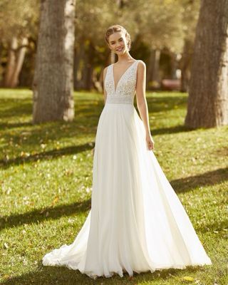 Vestido de Novia AIRE Barcelona KEREM + Capa