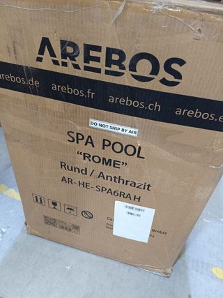 Arebos SPA Hinchable Roma Negro/Blanco