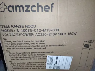 Campana extractora S-1001B-C12-M13-600