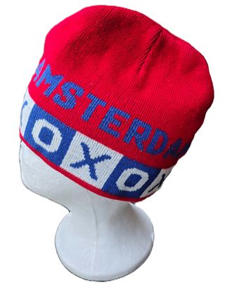 Berretto Amsterdam rosso e blu