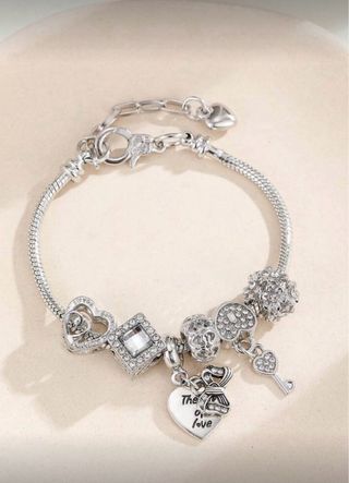Pulsera Plata Ley con Dijes Viajeros