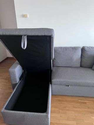 Sofá modular gris 3 plazas