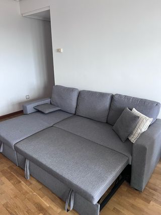 Sofá modular gris 3 plazas