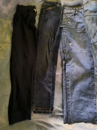 Vaqueros niño 10 años dos vaqueros y uno chandal