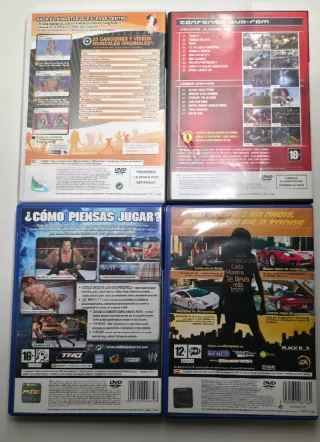 Pack 4 juegos ps2