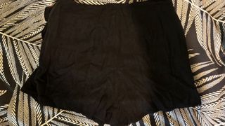 Falda pantalón Stradivarius negra Talla S
