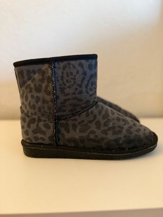 Botas de nieve con estampado de leopardo