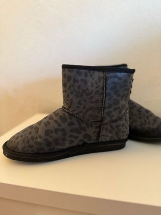 Botas de nieve con estampado de leopardo