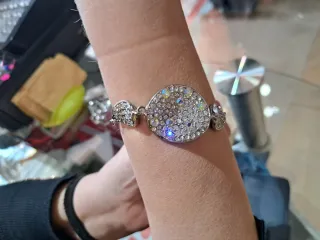 Pulsera de plata con circonitas