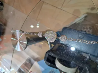 Pulsera de plata con circonitas