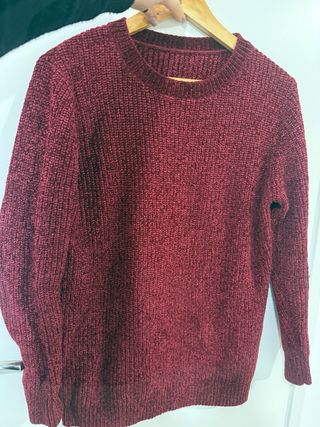 Jersey en chenilla hombre rojo