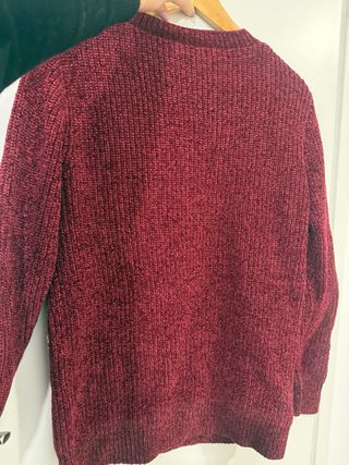 Jersey en chenilla hombre rojo