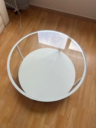 Mesa centro Ikea Vittsjo cristal, metal, madera