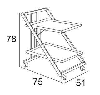 Portavivande Gimmy ciliegio come nuovo