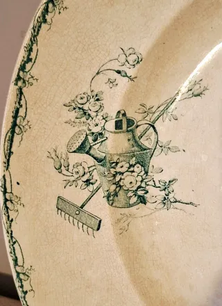 Plato decorativo Luneville Champêtre