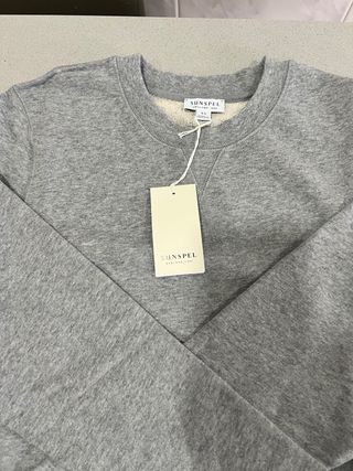 Sunspel Loopback Cinza Tamanho XS