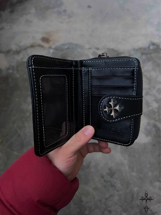 Portafoglio donna in pelle nero