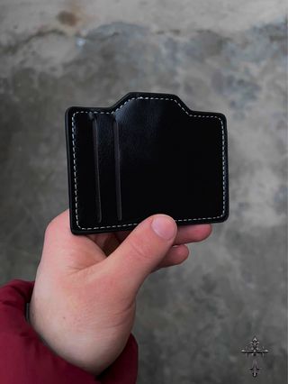 Portafoglio donna in pelle nero