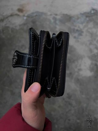 Portafoglio donna in pelle nero