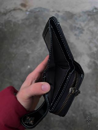 Portafoglio donna in pelle nero