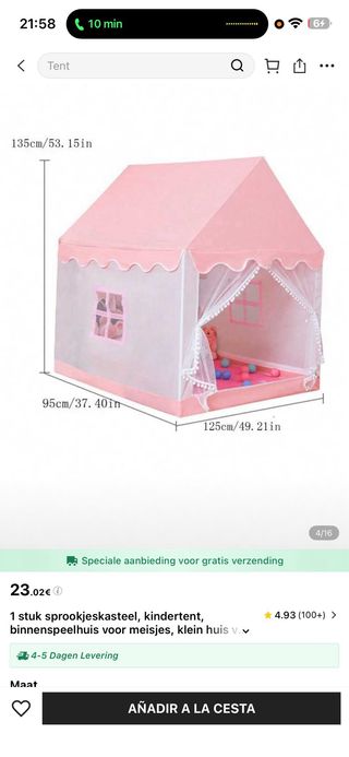 Casita Tipi Grande- Ultima semana remate de todo