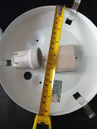 Pack 2 plafones cristal y plástico