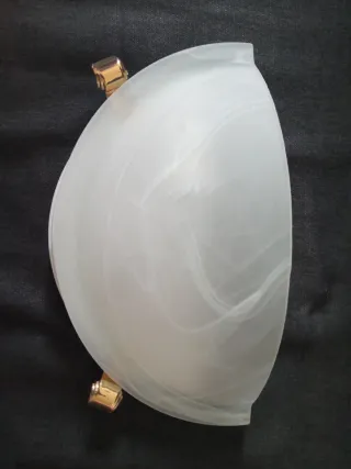 Pack 2 plafones cristal y plástico