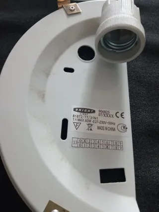 Pack 2 plafones cristal y plástico