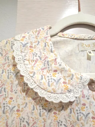 Camisa Maria Uceda floral cuello Peter Pan M