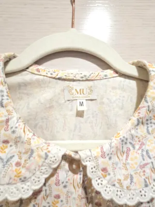 Camisa Maria Uceda floral cuello Peter Pan M