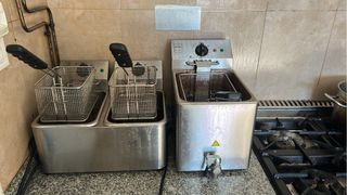 Freidora doble industrial