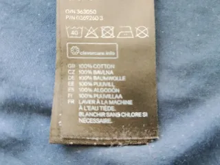 Camisa H&M premium cotton manga corta azul lunares