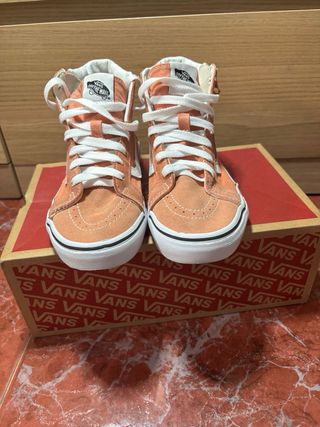 Zapatillas Vans Bota Alta Naranja