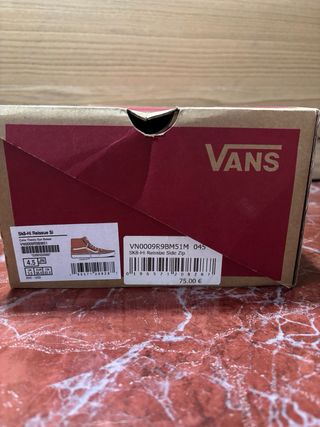 Zapatillas Vans Bota Alta Naranja