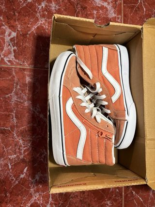 Zapatillas Vans Bota Alta Naranja