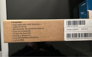 Descodificador UHD Movistar+ sin estrenar