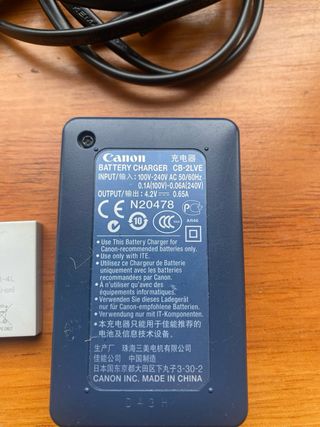 Cargador Canon NB-4L con Batería Original