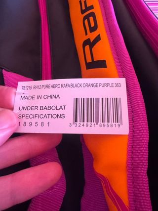 Raquetero Babolat Pure Aero Rafa 12 Nuevo