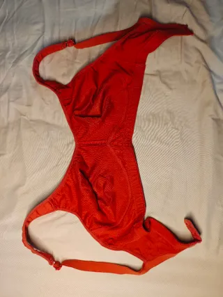 Sujetador rojo top deportivo ajustable zero