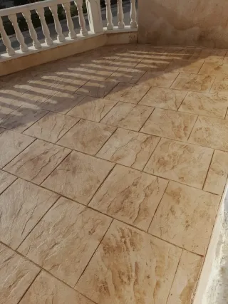 Pavimento de hormigón impreso