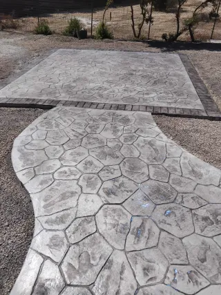 Pavimento de hormigón impreso